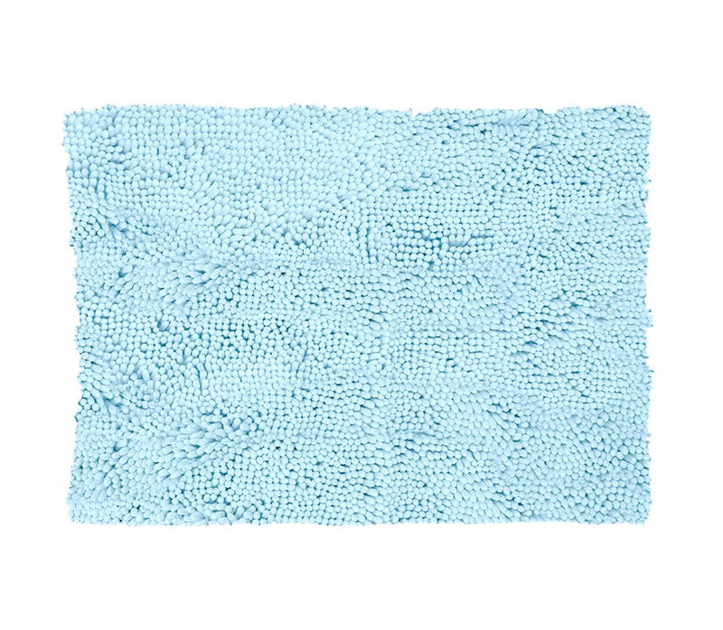Plain Blue Absorbent Doormat