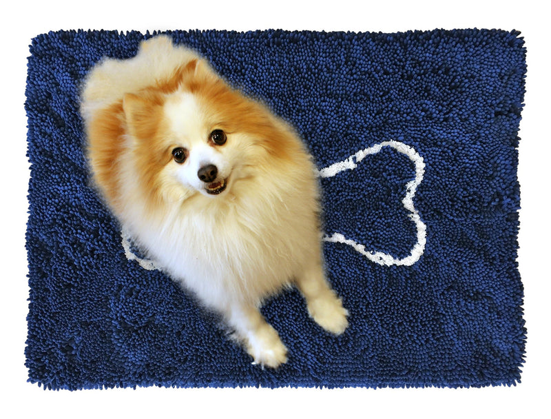 Navy Blue Bone Absorbent Doormat