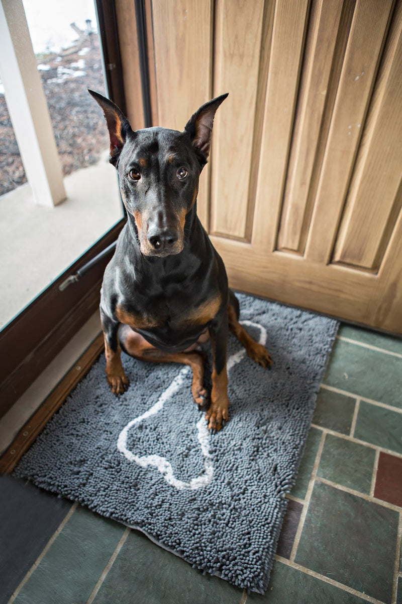 Grey Bone Absorbent Doormat