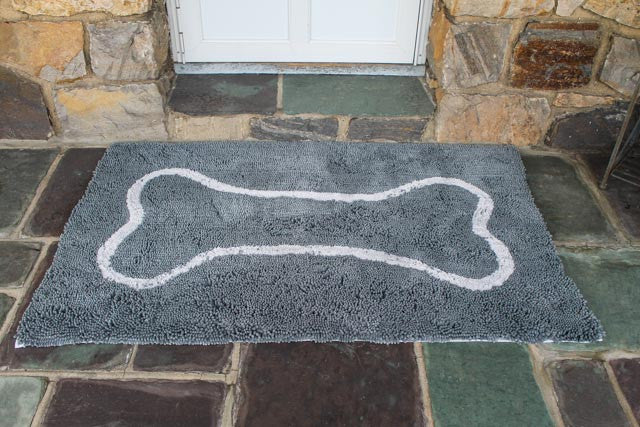 Grey Bone Absorbent Doormat