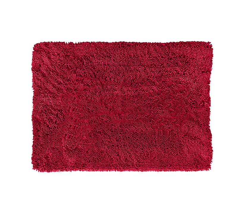 Plain Cranberry Absorbent Doormat