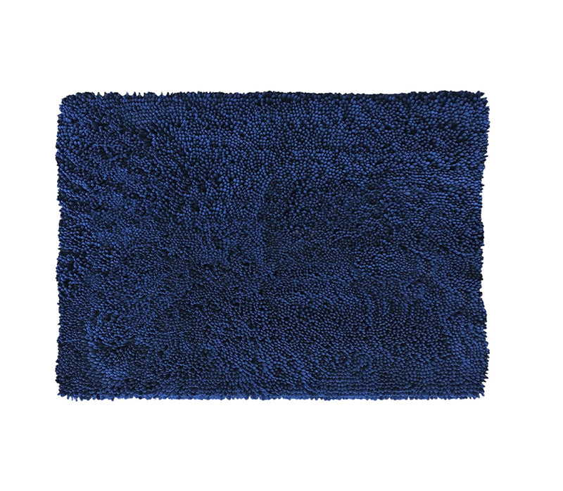 Plain Navy Blue Absorbent Doormat