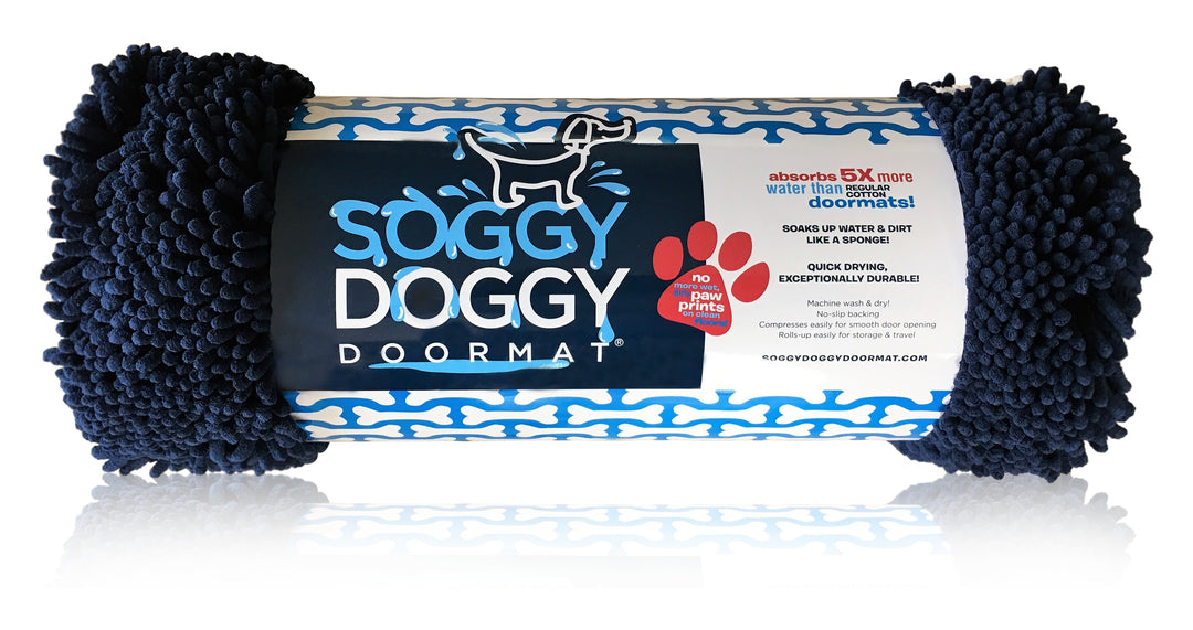 Soggy Doggy Doormat Large Navy Blue