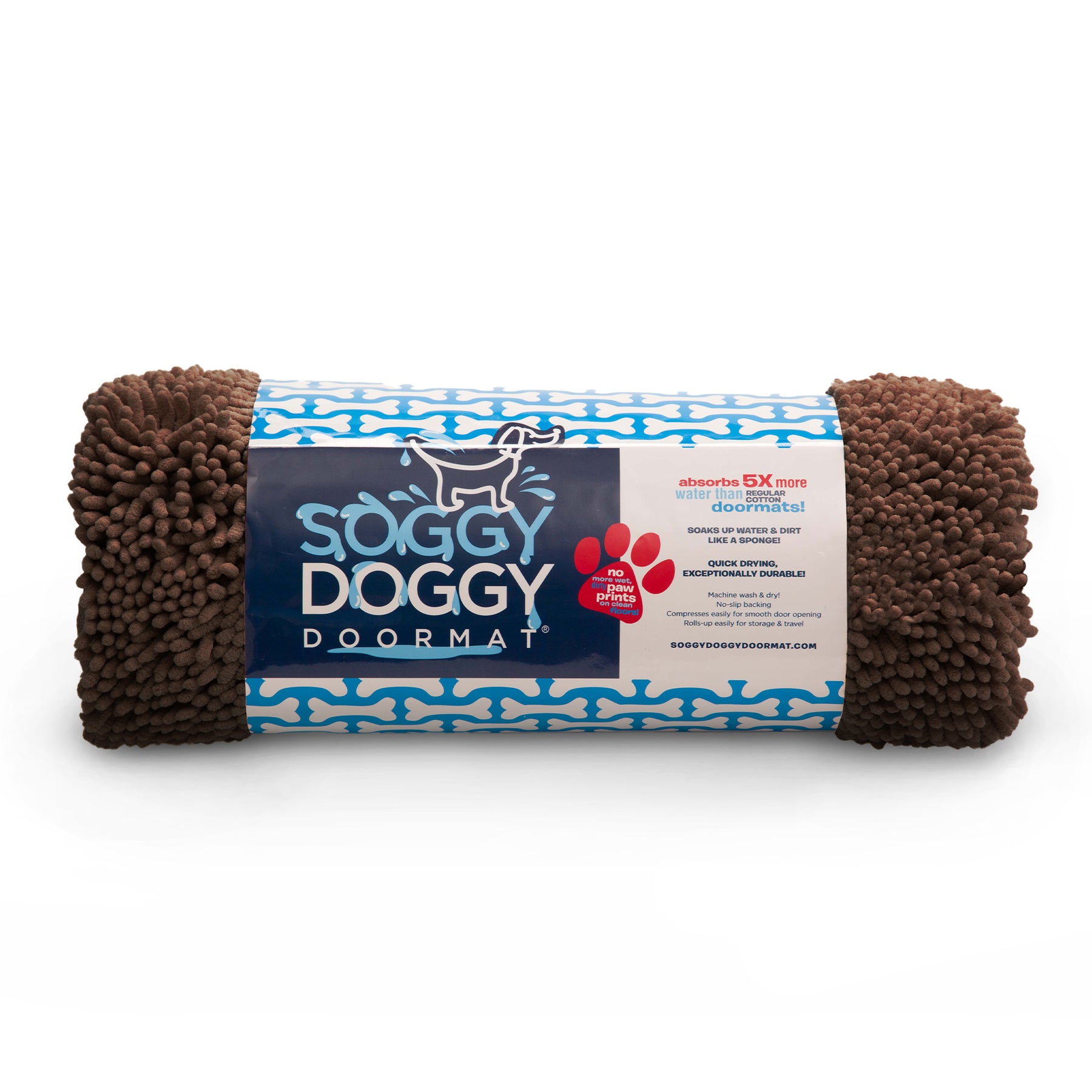 Soggy Doggy Doormat Large Dark Chocolate Oatmeal Bone