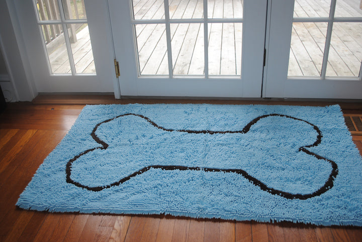 Blue Absorbent Dog Doormat Shop Now Soggy Doggy