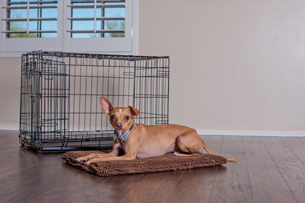 Soggy Doggy Crate Mate Pad Travel Bed Dark Chocolate Small 18 x 24