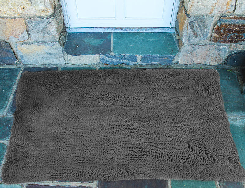 Plain Grey Absorbent Doormat