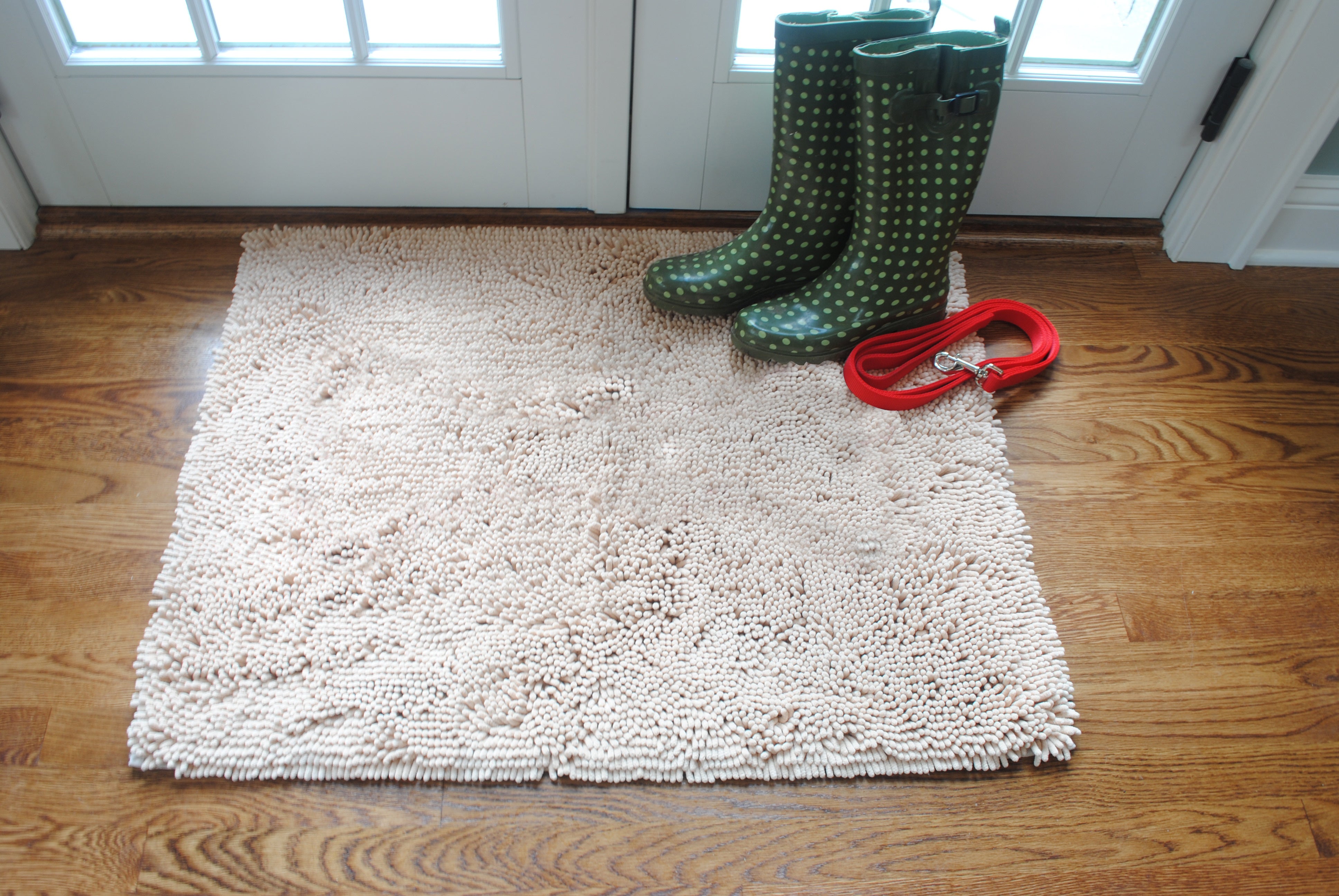 Plain Beige Absorbent Doormat - Thumbnail 3