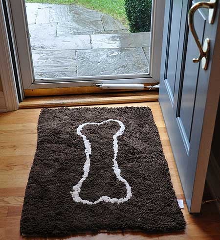 A Soggy Doggy Chocolate Doormat at the Door