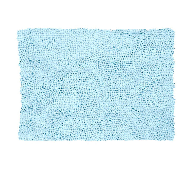 Plain Blue Absorbent Doormat
